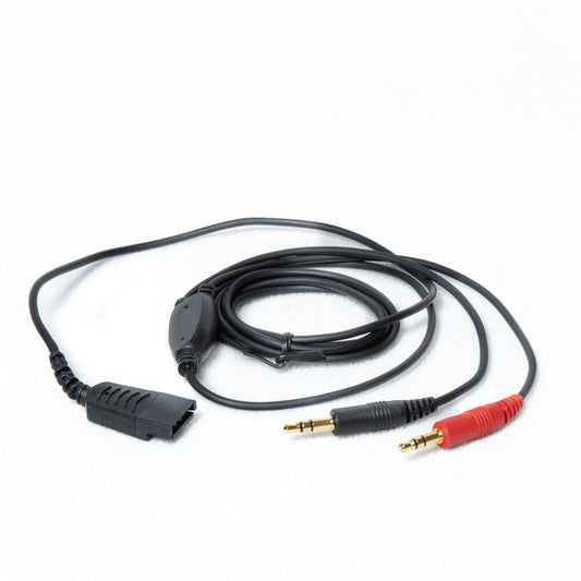 SHG S135-MM Cable with Flat QD to Dual 3.5mm