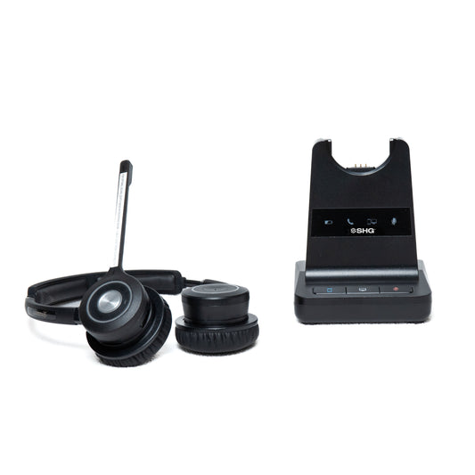 SHG S250-Duo Binaural DECT Wireless Headset with Passive Noise Canceling Mic