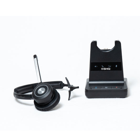 SHG S250-Mono Monaural DECT Wireless Headset with Passive Noise Canceling Mic 