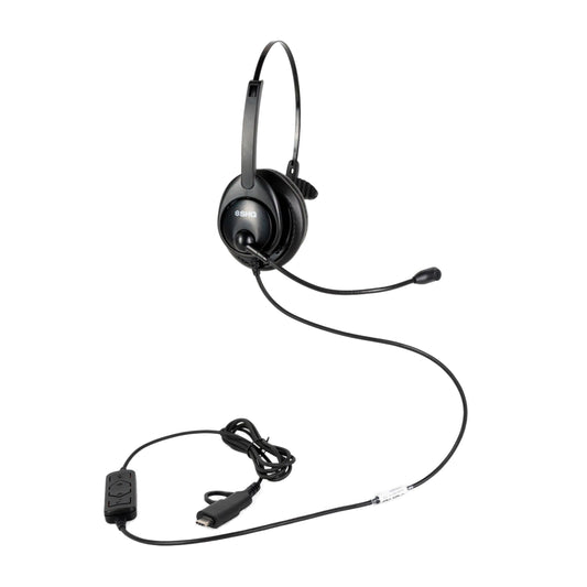 SHG S5300-MOTH-USB Headset with In-Line Controls Passive Noise Canceling Mic