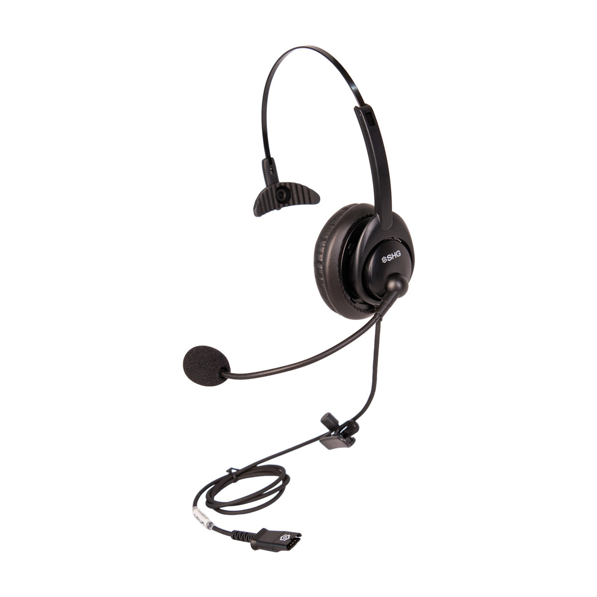SHG S 350 Monaural Headset with Full Inline Call Controls and Passive Noise Canceling Mic (PL QD)