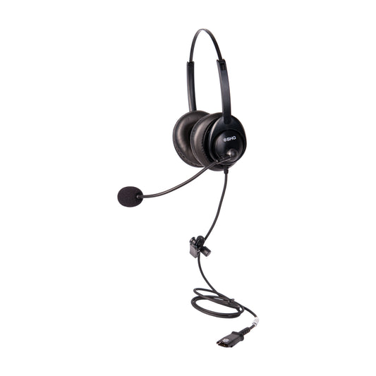 SHG S 450 Binaural Headset with Full Inline Call Controls and Passive Noise Canceling Mic (PL QD)